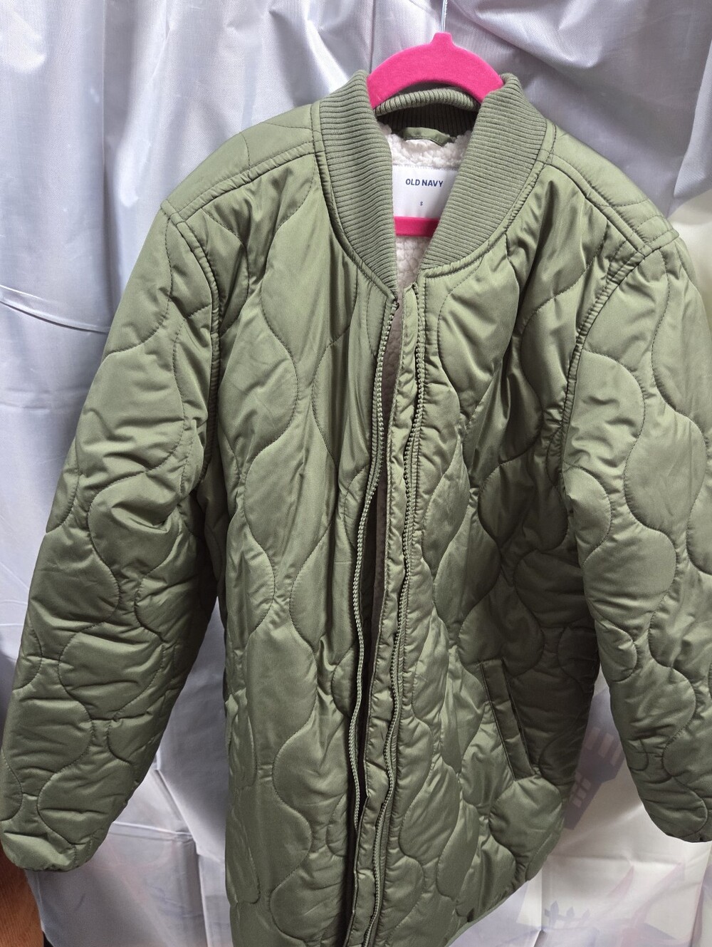 Old Navy Olive Green Quilted Jacket